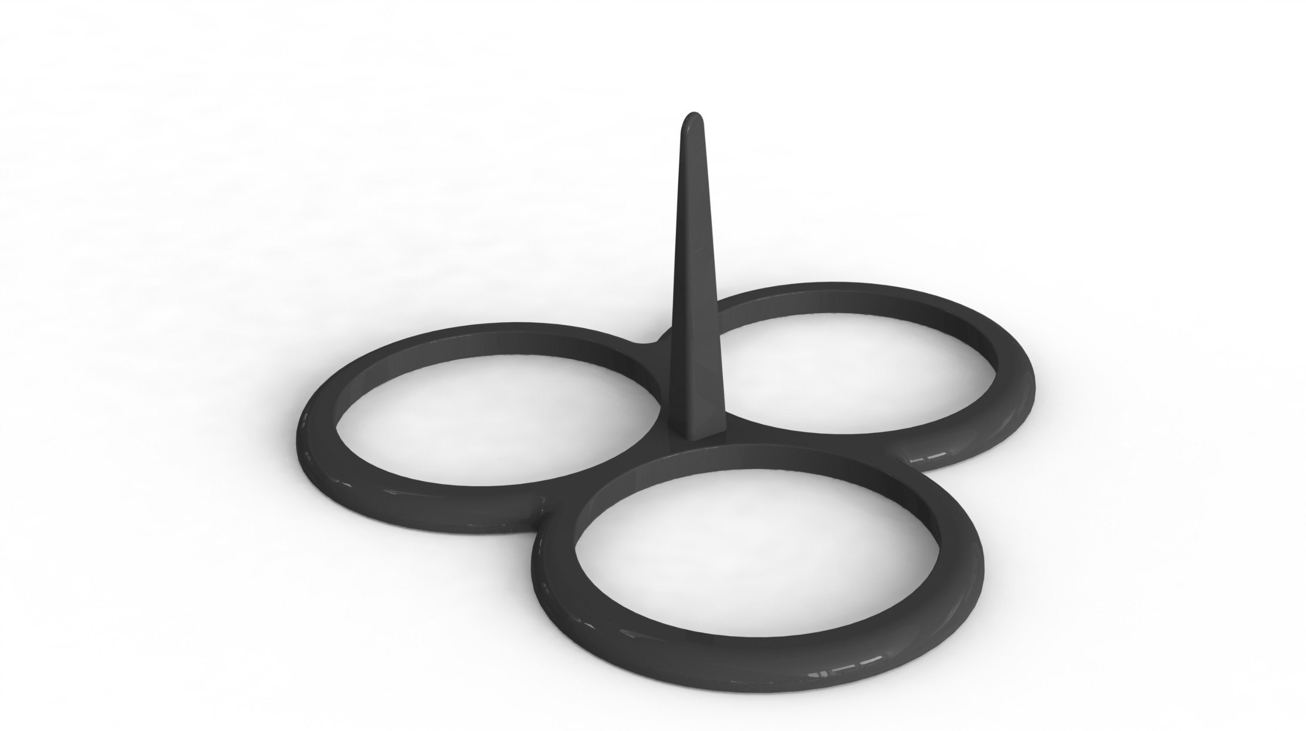 Patisse 19232 Platinum Baking Tin for 3 Blinis 27 x 1 cm Black