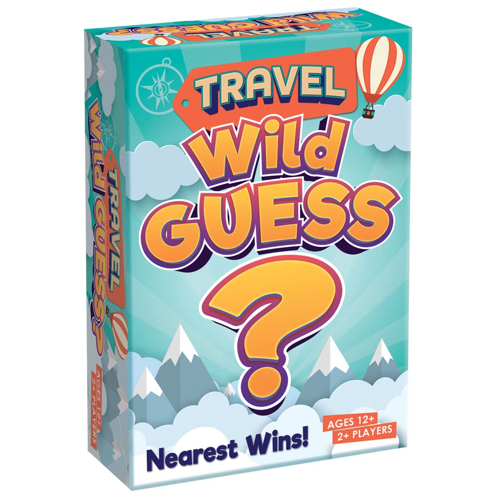 Cheatwell Games Travel Wild Guess - Quiz Games - Trivia Quiz - Kids Games - Games for Adults - Great Travel Games and Road Trip Games, Black