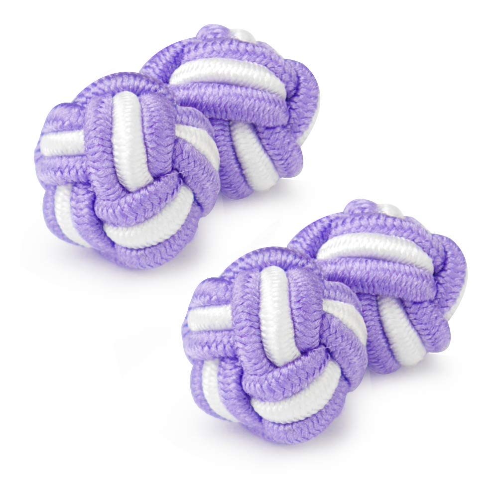 HONEY BEAR Mens/Women Silk Knot Cufflinks,Round for Shirt/Dress Business Wedding Gift