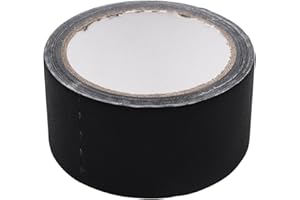 Begino 33 ft Book Binding Tape, 2 Inch Wide Book Repair Tape Vinyl Coated Cotton Cloth Book Tape, Ideal for Reinforcing Book Spines and Covers - Black