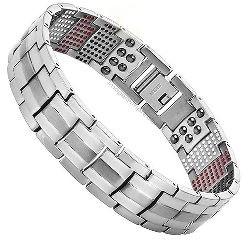 Buy Impression 4 In 1 Germanium Negative Ions Magnetic Health Bracelet Silver Color Titanium Men S Health Bracelets Jewelry At Amazon In Buy Impression 4 In 1 Germanium Negative Ions Magnetic Health Bracelet Silver Color Titanium Men S Health Bracelets Jewelry At Amazon In