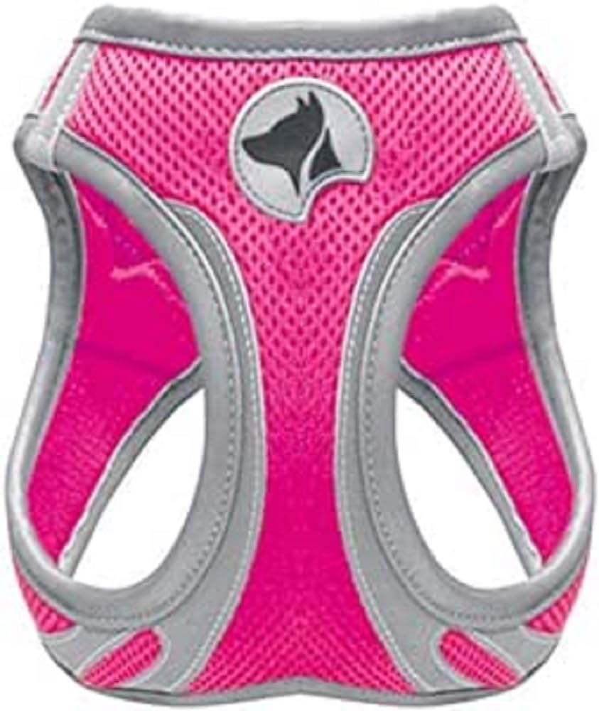 Croci Hiking Reflective Dog Harness, Size L, Fuchsia