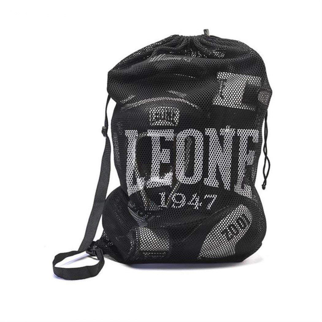 LEONE 1947, Mesh Bag Sports Bag, Black, Taglia Unica, AC900