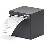 NETUM NT-861 Bluetooth Thermal Receipt Printer, 80mm POS Printer with Auto Cutter, High-Speed 260mm/s, USB+LAN+BT Interface, Support ESC/POS, for Retail Restaurant (Black)