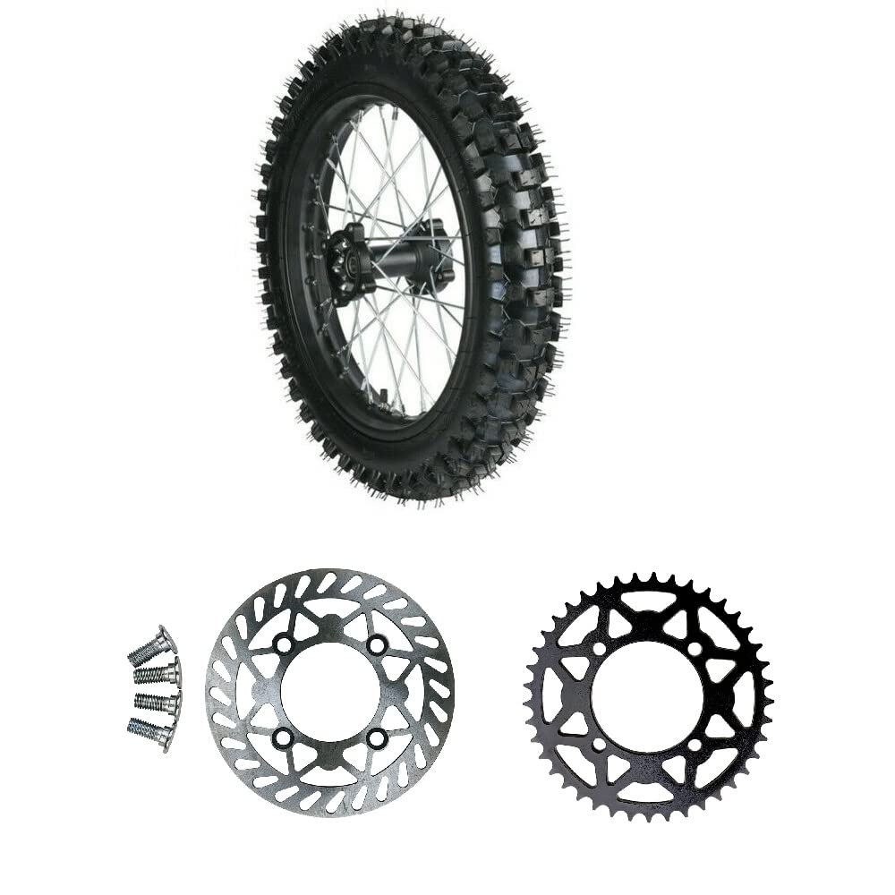 Photo 1 of 16" Rear Wheel tire Assembly Includes Brake Rotor and 428 Sprocket For Dirt Pit Bike 90/100-16 125cc 140cc 150cc Apollo RXF 150 SSR XR CRF TaoTao (16 Inch)