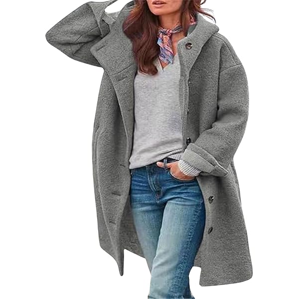 Amazon.com: chouyatou Women's Winter Single Breasted Long Wool
