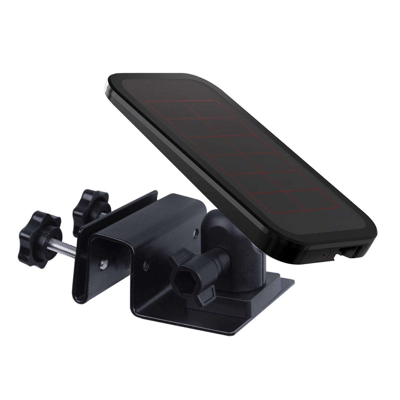 HOLACA Gutter Mount Compatible with for Arlo Pro 4 Solar Panel Versions,Arlo Ultra Ultra 2 Arlo Pro 3 Solar Panel, Reolink Argus Pro, Reolink Argus 2, Black 1PCS