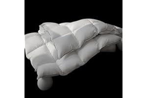 HYVIF Down Fiber Comforter, Luxury Hypoallergenic Oversized King Duvet, All Season Hotel Collection Down Feather Fiber Comforter, Smooth Touch Blanket (Cali King Size,120x98)