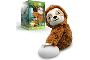 Baby Shusher Shusher Sloth - Soothing Baby Toy for Sleep, Cry Activated Baby Soother, Stuffed Animal for Babies & Kids, Hush White Noise Sounds, Crib Sound Machine for Toddlers - 1 Count