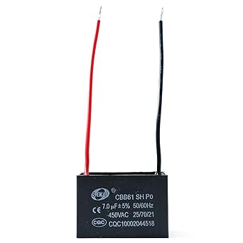Amazon Com Jcm 2 Wire Ceiling Fan Capacitor 7uf 450vac Cbb61