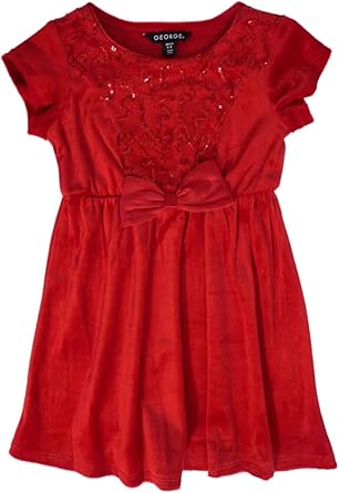 red velour dress
