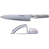 Global Knives 8" Chef's Knife (G-2) with 220/GB Knife Sharpener Set