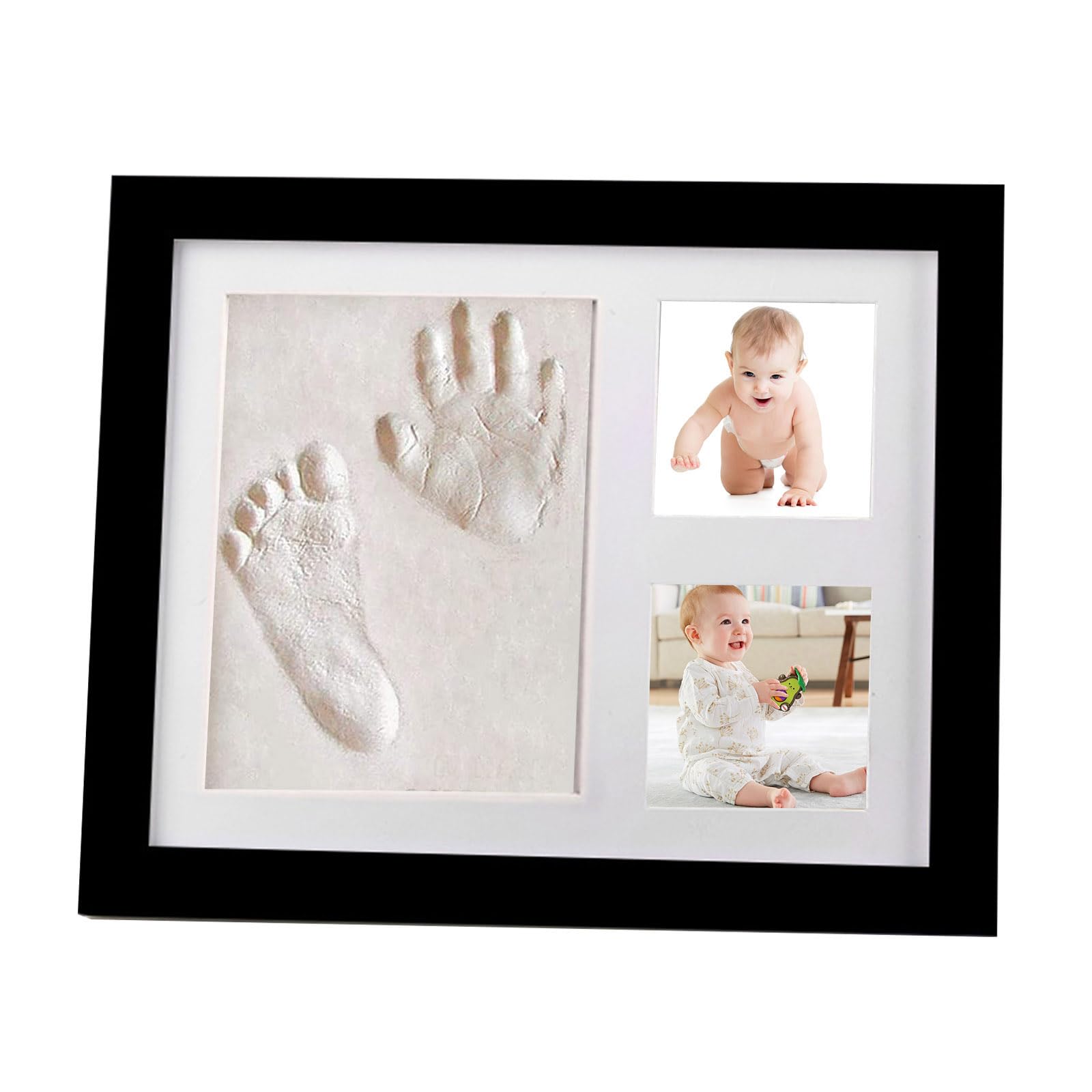 Palmcee Baby Hand and Footprint Kit, Keepsake Photo Frame, Baby-Safe Clay, Baby Shower Gifts Photo Frame for Newborn Boys & Girls Newborn Gift Picture Frame for Baby