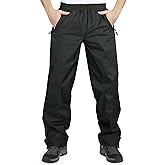 33,000ft Men's Rain Pants, Waterproof Rain Over Pants, Windproof Outdoor Pants for Hiking, Fishing