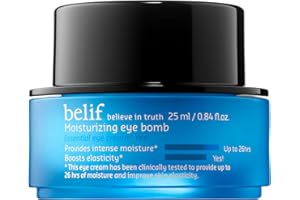 belif Moisturizing Eye Bomb Cream with Squalane | Good for Dryness, Loss of Firmness | Boosts Elasticity | Increases Skin Resilience | For Normal, Dry, Combination, Oily Skin Types