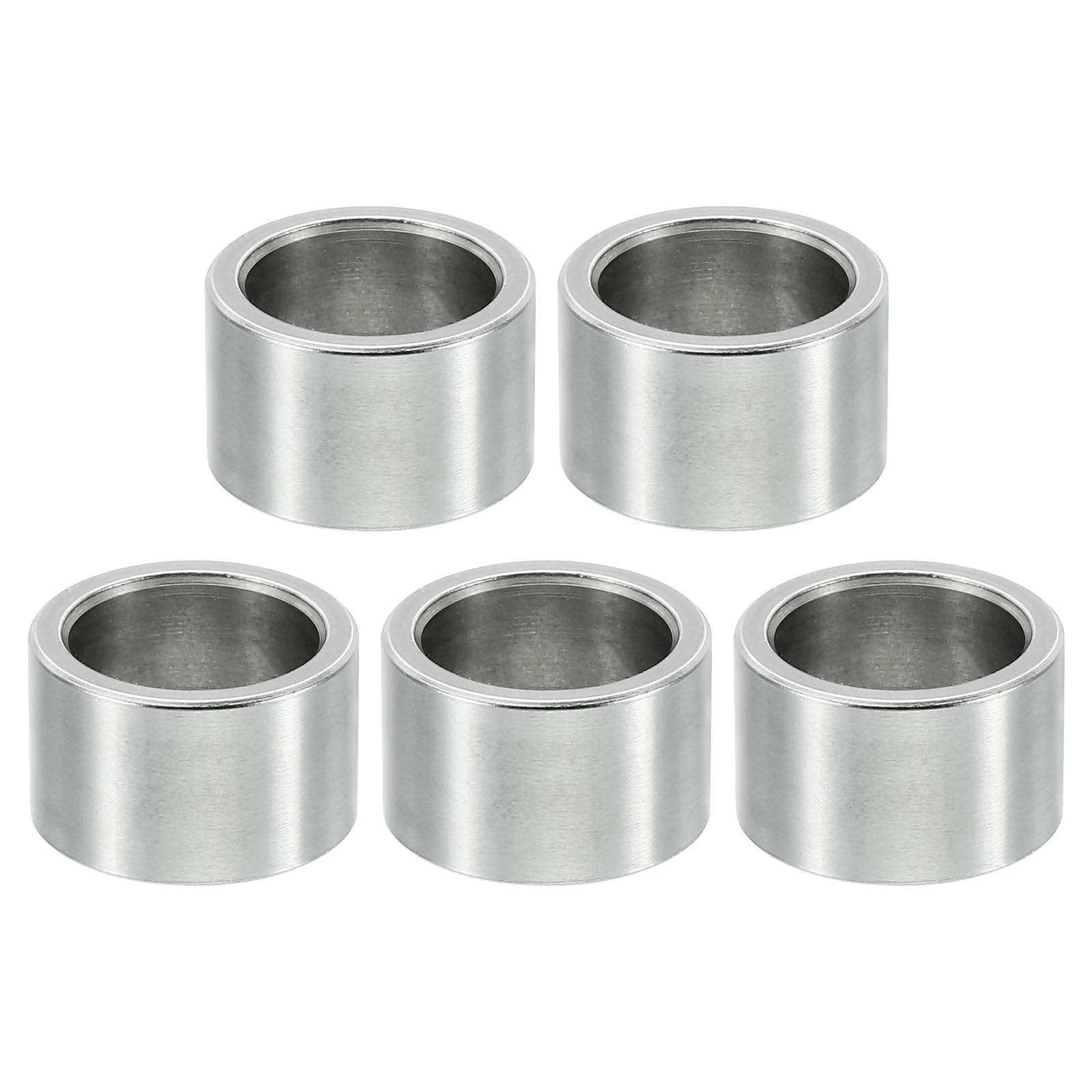 PATIKIL M12 Stainless Steel Spacers, 5 Pcs Metal Spacer Stainless Steel 12.2mm ID x 16mm OD x 10mm L Spacers Screw Standoff for 1/2" or M12 Screw