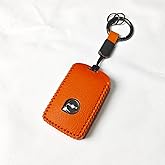 Car Key Fob Cover for Volvo XC90, XC60, XC40, S60, S90, V60, V90, Car Key Fob Shell Modification Accessories (Orange)