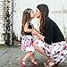 Sunbona 2pcs Toddler Baby Girls Sleeveless T Shirt Tops+Floral Skirt Dress Summer Princess Casual Party Outfit Clothes (Black, 5T(4~5years))