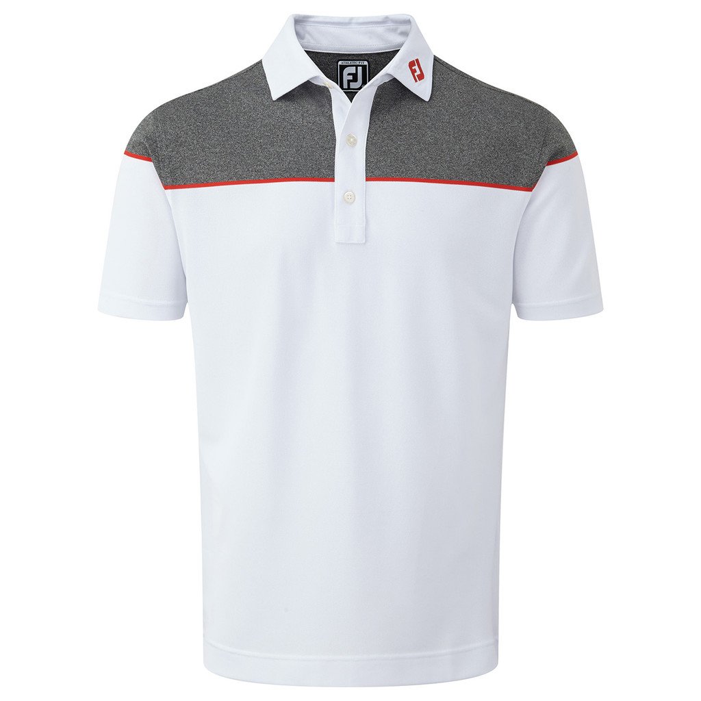 footjoy colour block stretch pique