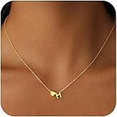 Lyncory Gold Heart Initial Necklace for Women 14K Gold Plated Pendant Letter Dainty Fashion Heart A-Z Initial Necklaces for Women Jewelry Gifts