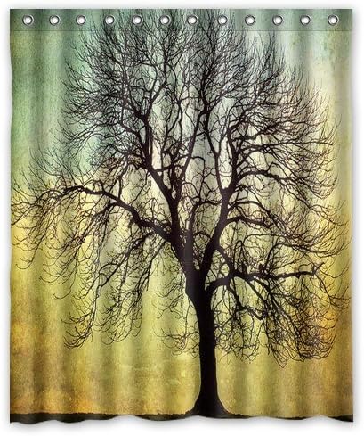 PRANO Digital Art Faith Tree 100% Polyester Shower Curtain,60"(w) x 72"(h)