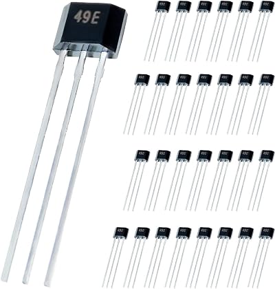 DAOKAI 49E OH49E S49E SS49E Hall Effect Sensor 3V-6.5V TO-92 Pack of 30