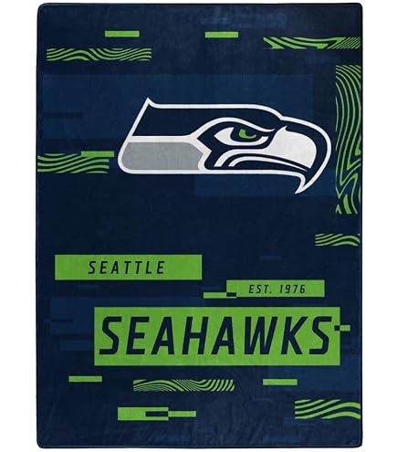 Northwest Fleecedecke Mit Seattle Seahawks-Motiv - 127 X 152 Cm, Kuscheliger NFL-Überwurf