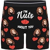 Custom Boxers Personalized Underwear for Men with Photo Face On Them Customized for Him Boyfriend Husband