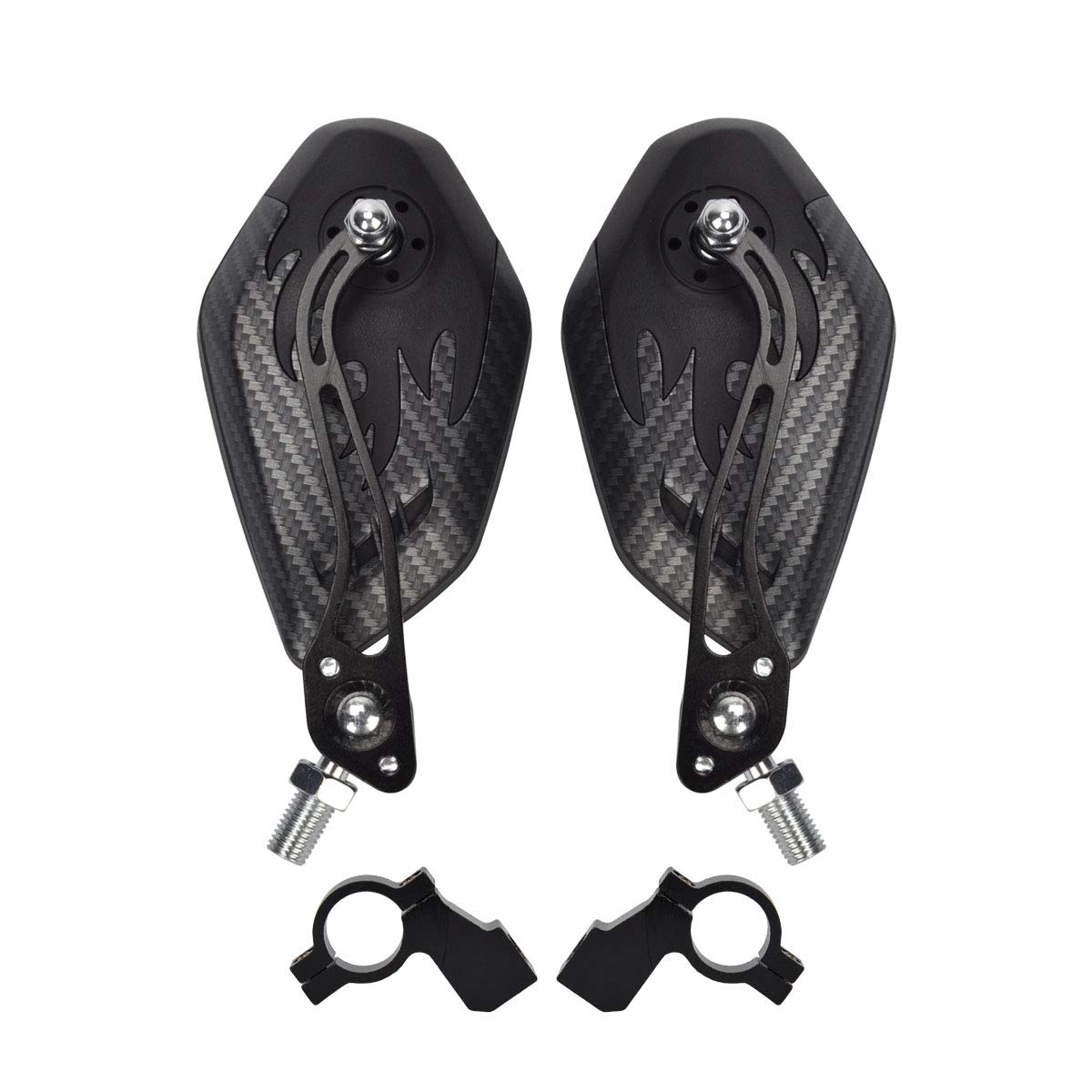 Pinmu Bike Mirrors 360 Full Rotation Adjustable Safety Rearview Mirror for Mountain