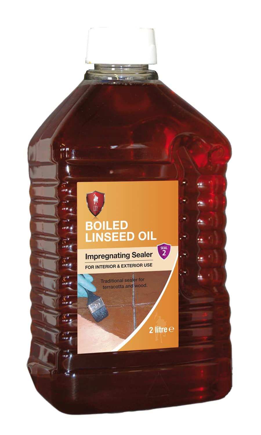 LTP Boiled Linseed Oil-The Traditional Sealer for Terracotta and Ideal for Wooden Garden Furniture and decking. -2Litre (2L)