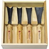 Flexcut Wood Carving Tools |4-Piece Sculptor's Set | Mallet Wood Carving Kit with Chisels and Gouges for Beginners and Professionals | MC175 | Made in the U.S.A.