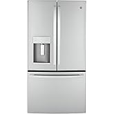 GE 36 in. 23.3 cu. ft. Smart Counter-Depth Fingerprint Resistant 4-Door French-Door Refrigerator with Door in Door PJD23BYWFS on Fridge.com