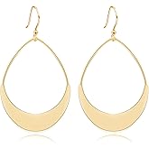 Simple Water Drop Dangle Earrings for Women Vintage Gold Silver Geometric Earrings Statement Boho Teardrop Earrings CZ Classic Fashion Jewellery