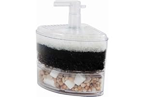 AQUAPAPA AquaCity XINYOU Corner Sponge Filter Aquarium Fish Tank Internal Air Driven Filter with Media and Ceramic Ring, XY-2008