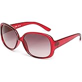 Marcolin Eyewear Women's Injected Sun Glasses Polarized Oval Sunglasses, Shiny Bordeaux, 58/16/130
