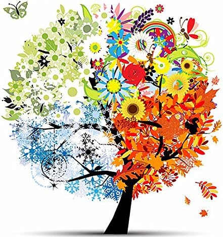 Full Diamond 5D DIY Diamond Painting "Four seasonal trees" Embroidery Cross Stitch Rhinestone Mosaic Painting Decor Gift