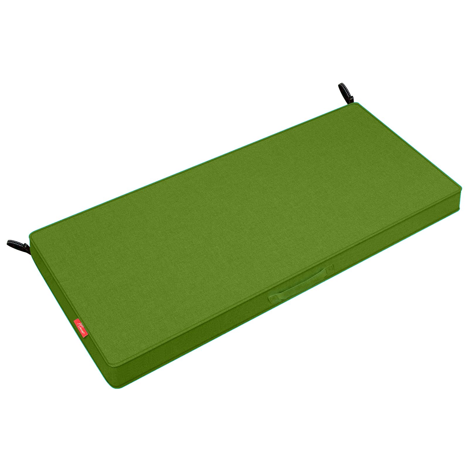 Photo 1 of Pcinfuns Outdoor Bench Cushion,Water-Resistant,Comfortable & Durable Cushions for Garden Patio,Pads with Handle and Adjustable Straps,48 x 18 x 3 Inch,Grass Green