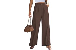 GRAPENT Wide Leg Pants for Women Work Business Casual High Waisted Dressy Pants Flowy Trousers Office