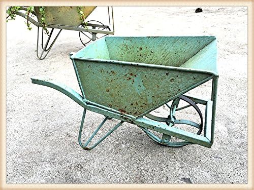 Garden Wheelbarrow Planter Turquoise