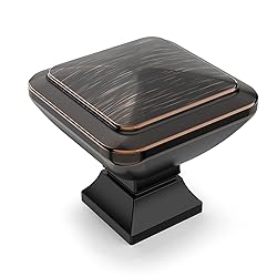 Amerdeco 10 Pack Oil Rubbed Bronze Square Kitchen