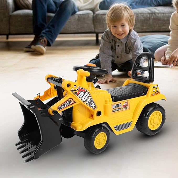 title=GOTOTOP Escavatore Giocattolo Grande Veicolo Cavalcabile per Bambino Trattori