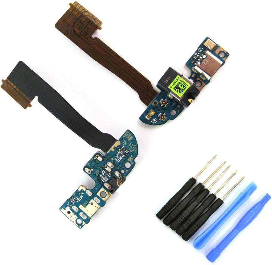 Foir Headphone Audio Jack Charging USB Dock Port Flex Cable for HTC One M8 32GB+Tools