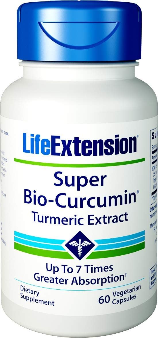 Life Extension Super Bio-Curcumin Turmeric Extract 400mg, 60 Vegetarian Capsules: Health & Personal Care