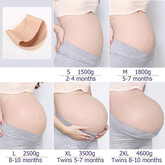 Phasfbj Silicone Pancia Finta 2 10 Mesi Pancia Artificiale