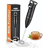 Milk Frothers Handheld, FOCBYE Rechargeable Stepless Speed Electric Coffee Frother Hand Blender Drink Mixer, Foam Maker for L