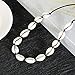 Hapito Puka Shell Necklace Choker for Women Men Girls - Natural Seashell Necklace Corded Pearl Choker Hawaiian Beach Jewelry