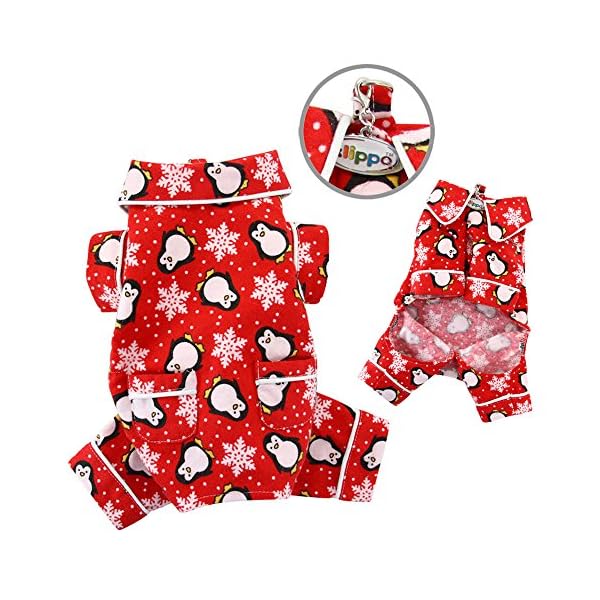 Klippo Red Penguins & Snowflake Flannel Jumper - Image 3