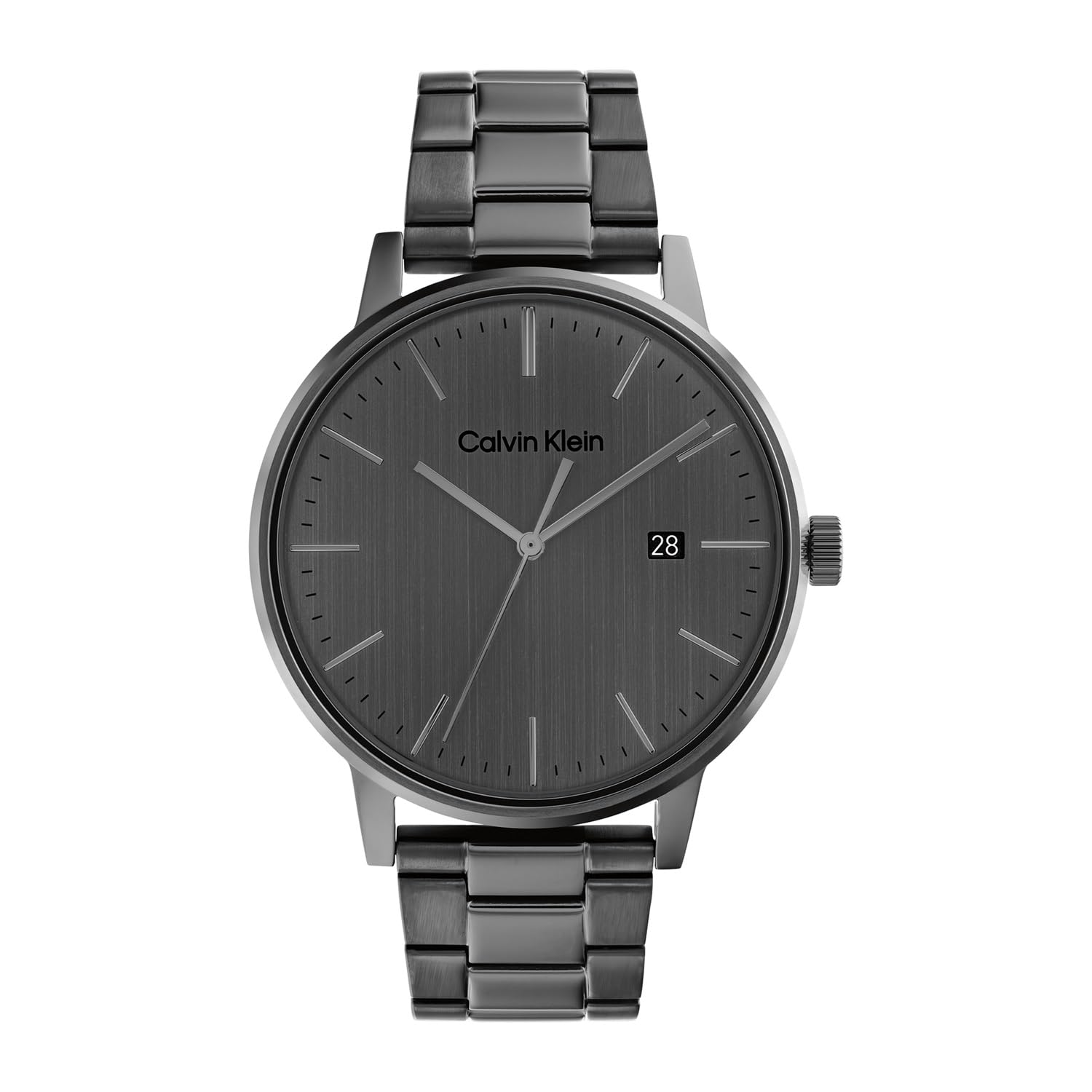 Calvin Klein Analogue Quartz Watch for Men Linked Bracelet for HIM Collection with Grey Stainless Steel Bracelet - 25200054