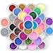 45PC Nail Art Glitter Powder Dust Tips Decoration by NYKKOLA