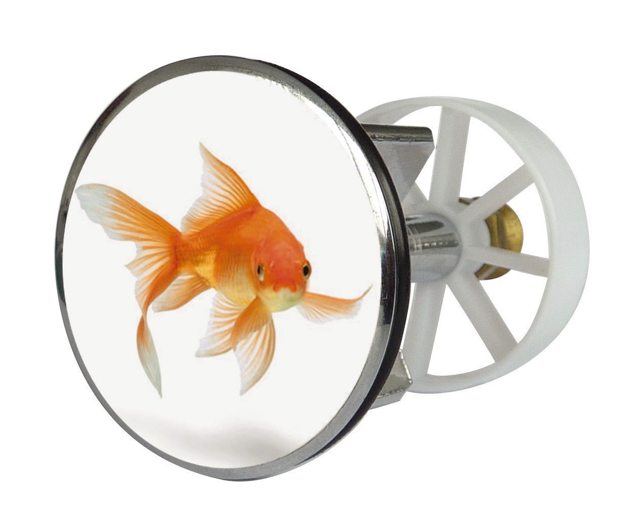 Excenter Drainage Plug Metal 38 mm Fish Design